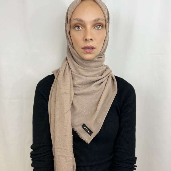 Punto Tortora- Donker Beige Scarf Hijabdonker Beige Scarf Hijabshoppenvooriedereen