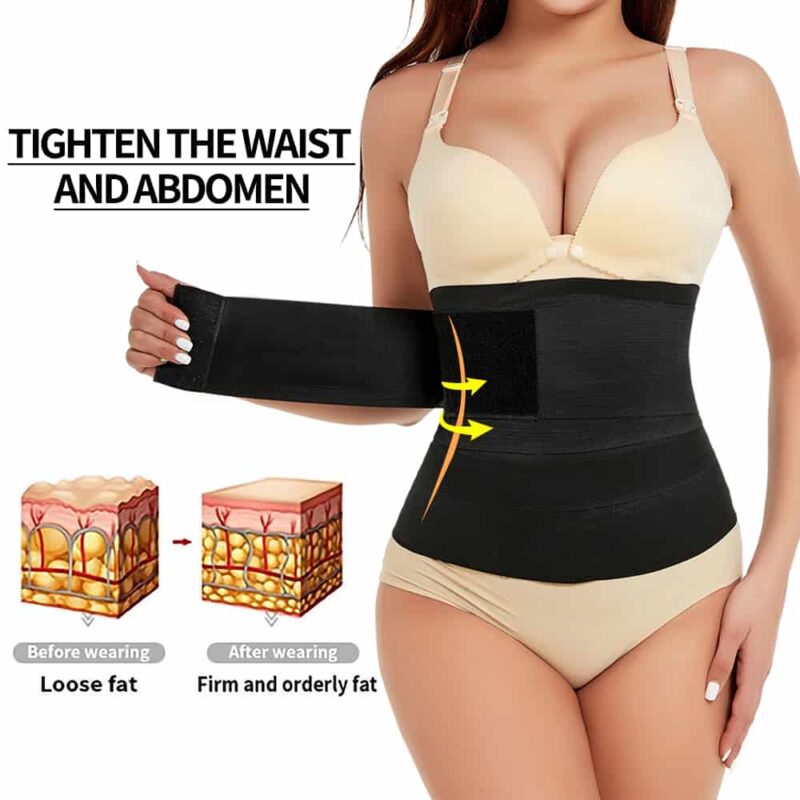 Buikband Wrap- Wrap Waisttrainer 4 En 3 Meterbuikbandshoppenvooriedereen