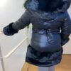 Gewatteerde meisjes jas -Zwartmeisjes jasShoppenvooriedereen