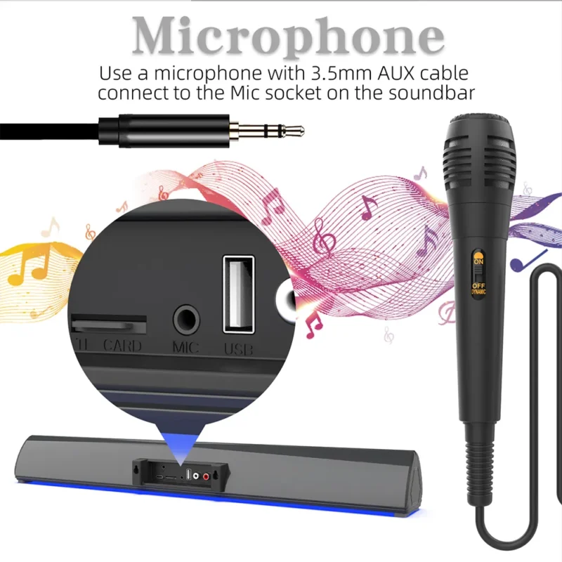 Karaoke Soundbar Met Microfoonkaraoke Soundbarshoppenvooriedereen