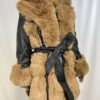 Meisjes jas -zwart/camelmeisjes jasShoppenvooriedereen