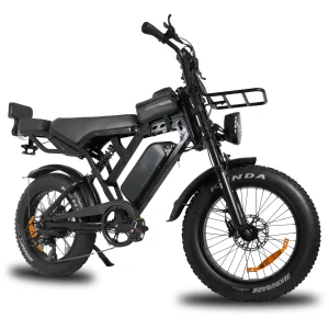 X80 PRO 2025 Edition  fatbike inclusief gratis achterzitje en voetsteuntjes en tas en voorrekje met Slim alarmsysteem en geïntegreerde GPS-tracking